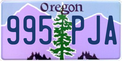 OR license plate 995PJA