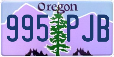 OR license plate 995PJB