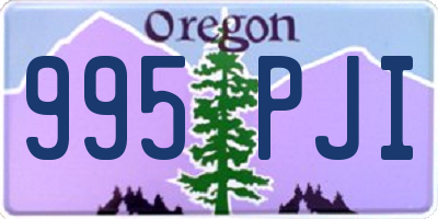 OR license plate 995PJI