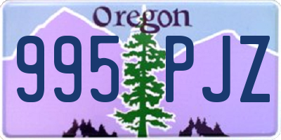 OR license plate 995PJZ