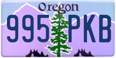 OR license plate 995PKB