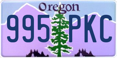 OR license plate 995PKC