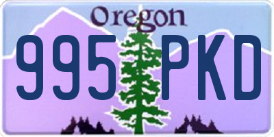 OR license plate 995PKD
