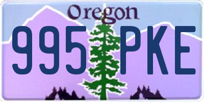 OR license plate 995PKE