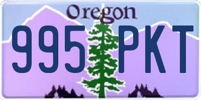 OR license plate 995PKT
