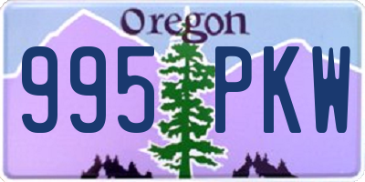 OR license plate 995PKW