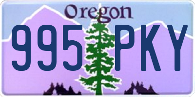 OR license plate 995PKY