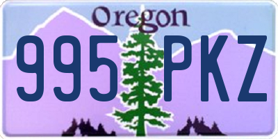 OR license plate 995PKZ