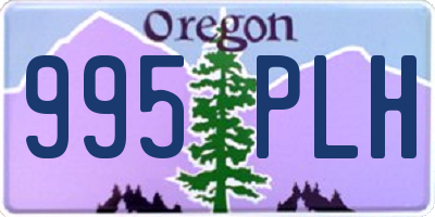 OR license plate 995PLH