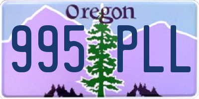 OR license plate 995PLL