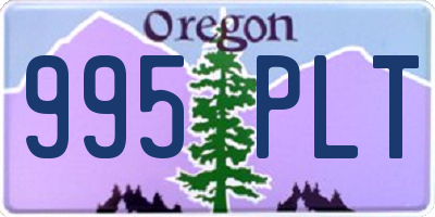 OR license plate 995PLT
