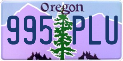 OR license plate 995PLU