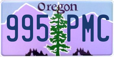 OR license plate 995PMC