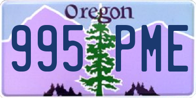 OR license plate 995PME
