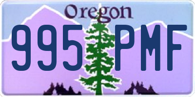 OR license plate 995PMF