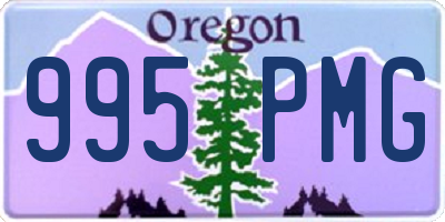 OR license plate 995PMG