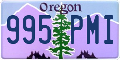 OR license plate 995PMI