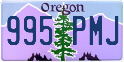 OR license plate 995PMJ