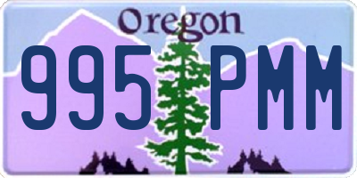 OR license plate 995PMM