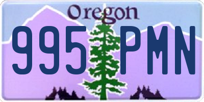 OR license plate 995PMN