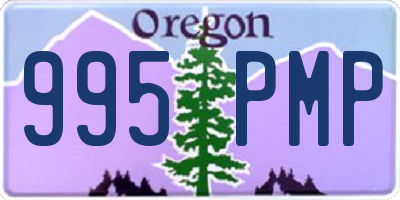 OR license plate 995PMP