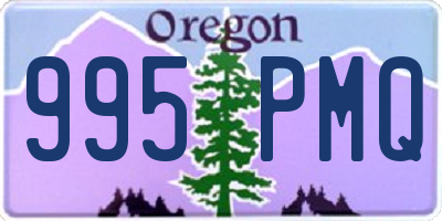 OR license plate 995PMQ