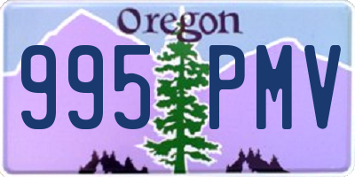 OR license plate 995PMV