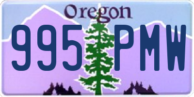 OR license plate 995PMW