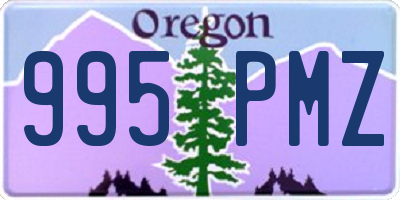 OR license plate 995PMZ