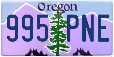 OR license plate 995PNE