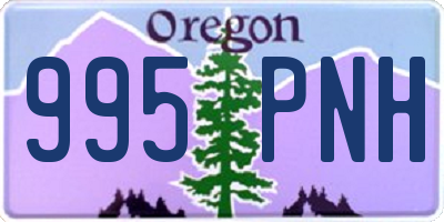 OR license plate 995PNH