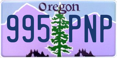OR license plate 995PNP