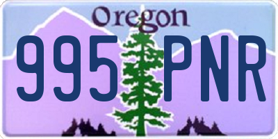 OR license plate 995PNR