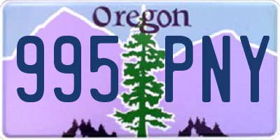 OR license plate 995PNY