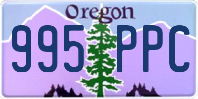 OR license plate 995PPC