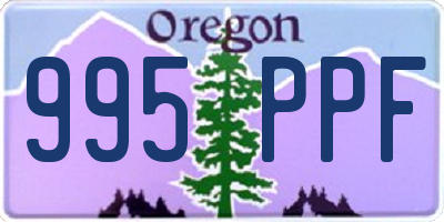 OR license plate 995PPF