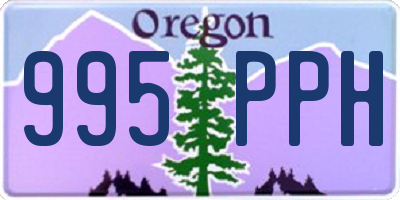OR license plate 995PPH