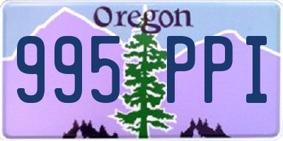 OR license plate 995PPI