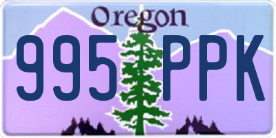 OR license plate 995PPK