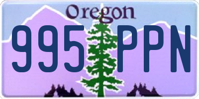 OR license plate 995PPN