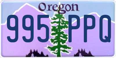 OR license plate 995PPQ