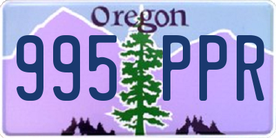 OR license plate 995PPR