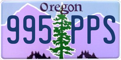 OR license plate 995PPS