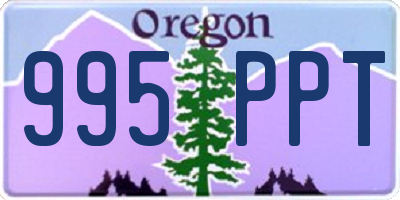 OR license plate 995PPT
