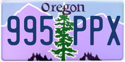 OR license plate 995PPX