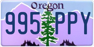 OR license plate 995PPY