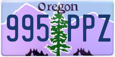 OR license plate 995PPZ