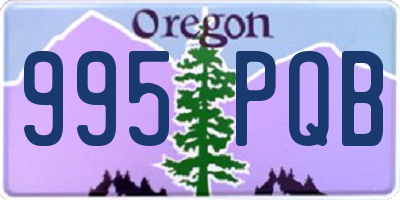 OR license plate 995PQB