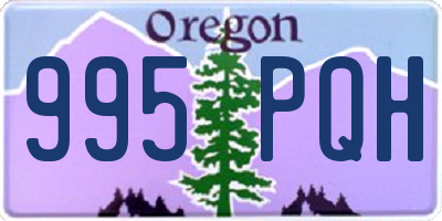 OR license plate 995PQH