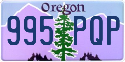 OR license plate 995PQP